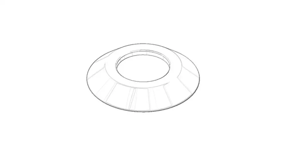 DORNBRACHT Rosette ERSATZTEILE 092794001 D. 59,5 x 9 x D. 28,1 mm Chrom, 092794001-00 Galeriebild 1